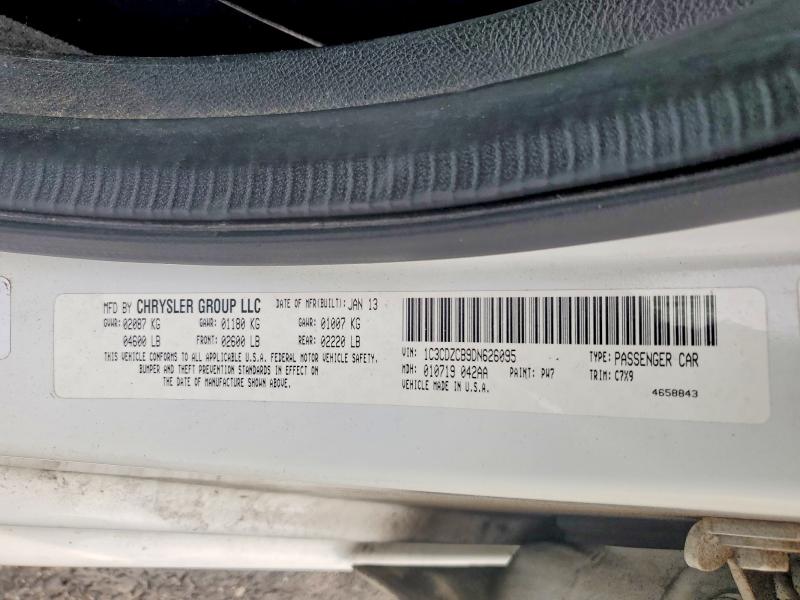 62228296 :رقم المزاد ، 1C3CDZCB9DN626095 vin ، 2013 Dodge Avenger مزاد بيع