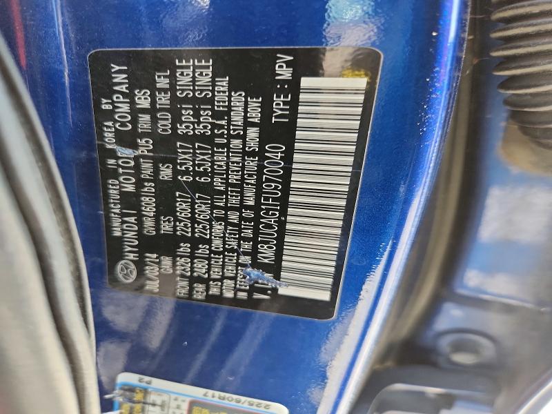 61376506 :رقم المزاد ، KM8JUCAG1FU970040 vin ، 2015 Hyundai Tucson مزاد بيع