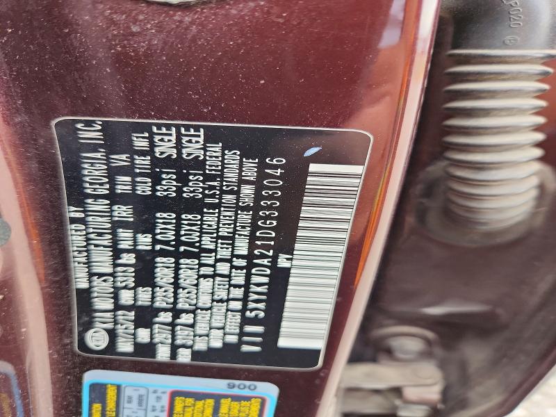 Aukcja sprzedaży 2013 Kia Sorento, vin: 5XYKWDA21DG333046, numer aukcji: 59622576