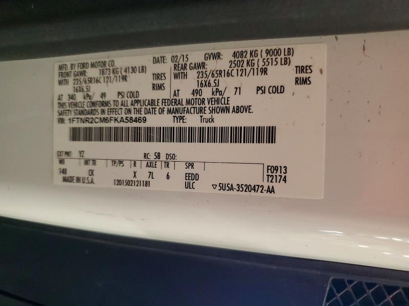 Продажа на аукционе авто 2015 Ford Transit, vin: 1FTNR2CM6FKA58469, номер лота: 63055346