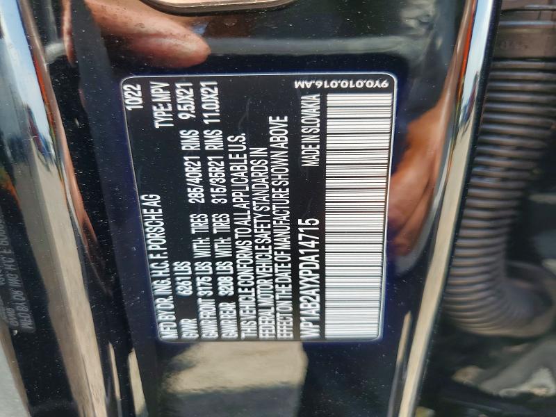 2023 Porsche Cayenne მანქანა იყიდება აუქციონზე, vin: WP1AB2AYXPDA14715, აუქციონის ნომერი: 59396056