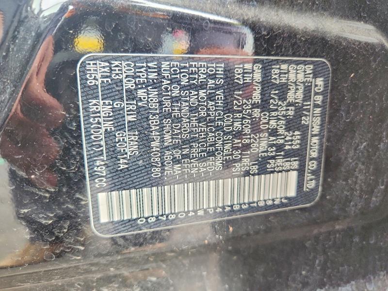 62533616 :رقم المزاد ، JN8BT3BA4PW408780 vin ، 2023 Nissan Rogue مزاد بيع