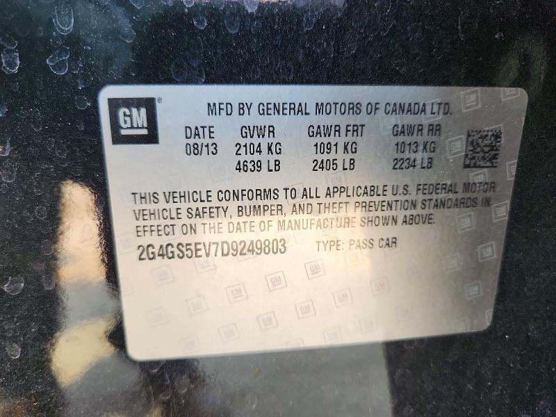 Aukcja sprzedaży 2013 Buick Regal, vin: 2G4GS5EV7D9249803, numer aukcji: 61625286