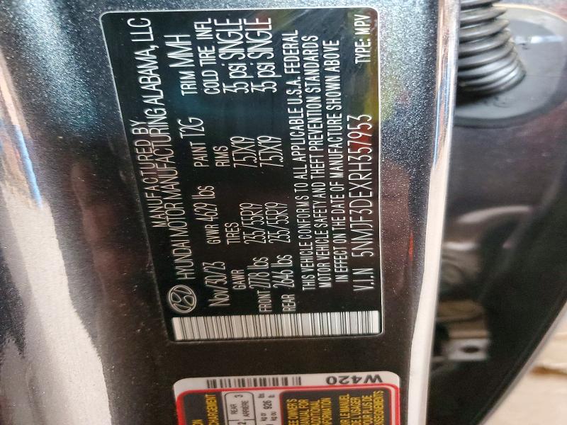Aukcja sprzedaży 2024 Hyundai Tucson, vin: 5NMJF3DEXRH357953, numer aukcji: 61390846