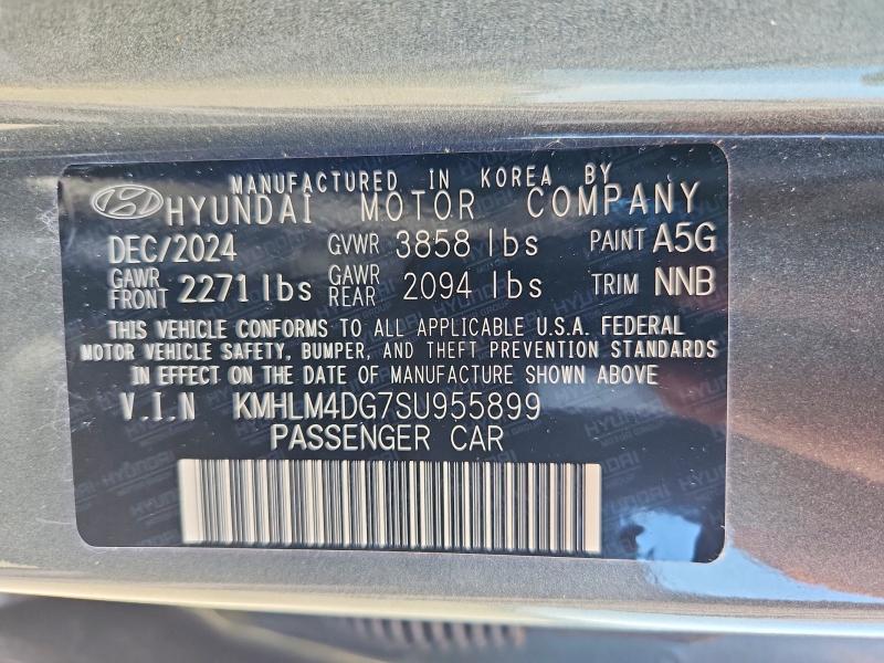 Aukcja sprzedaży 2025 Hyundai Elantra, vin: KMHLM4DG7SU955899, numer aukcji: 59535366