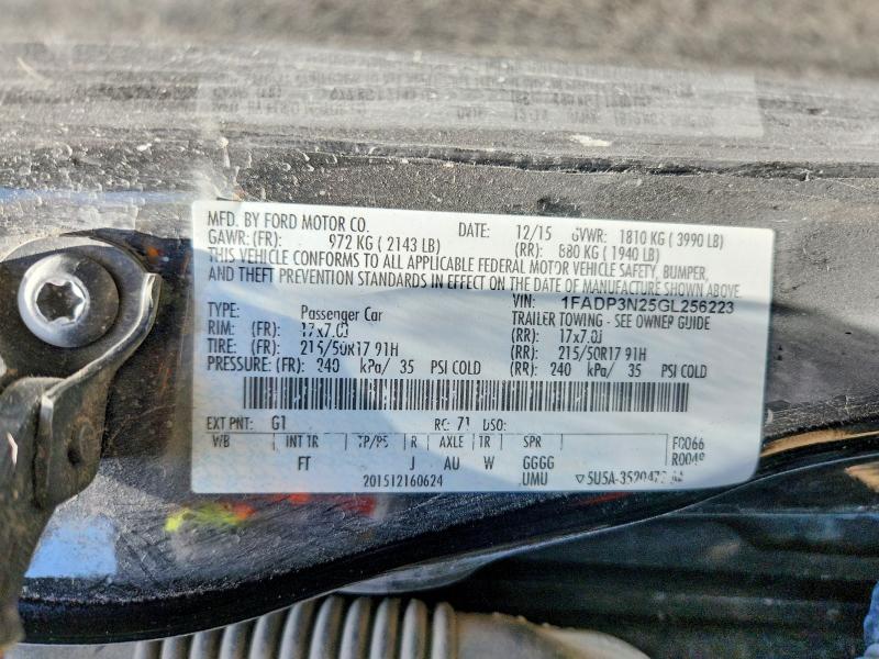 Продаж на аукціоні авто 2016 Ford Focus, vin: 1FADP3N25GL256223, номер лоту: 61688476