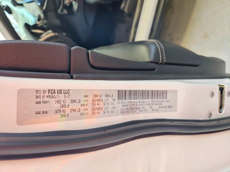60983526 :رقم المزاد ، 1C4RJFBG6HC782526 vin ، 2017 Jeep Grand Cherokee مزاد بيع