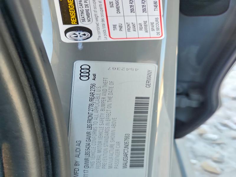 62967166 :رقم المزاد ، WAUG3AFC7JN057553 vin ، 2018 Audi A6 مزاد بيع
