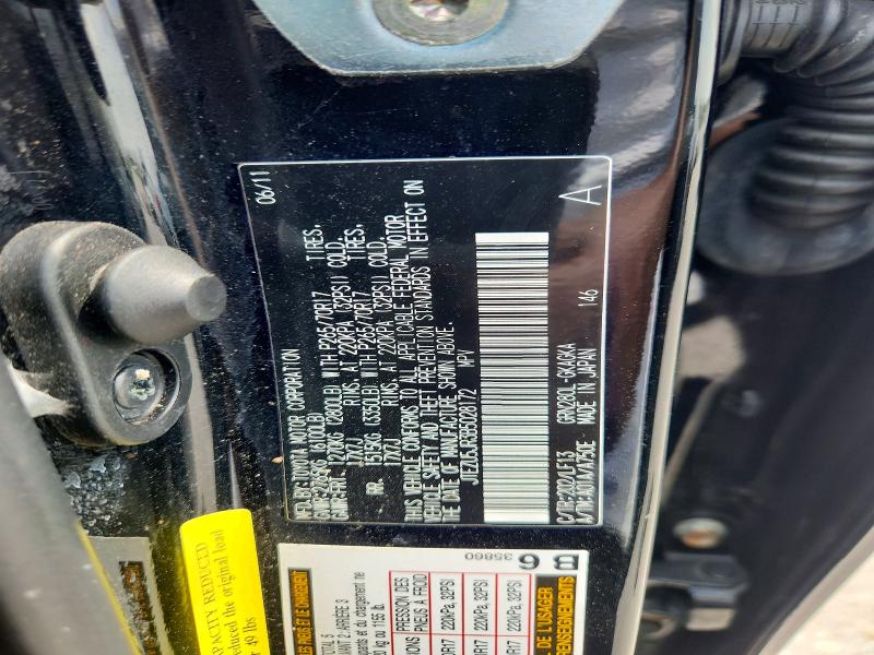 62506866 :رقم المزاد ، JTEZU5JR3B5028172 vin ، 2011 Toyota 4runner مزاد بيع