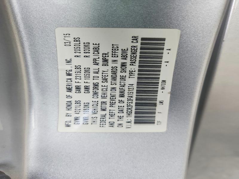 Продаж на аукціоні авто 2015 Honda Accord, vin: 1HGCR2F53FA151274, номер лоту: 63134096