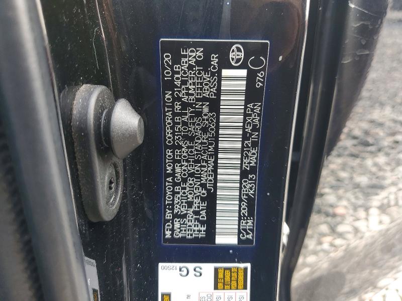 Aukcja sprzedaży 2021 Toyota Corolla, vin: JTDEPMAE1MJ150623, numer aukcji: 62585866
