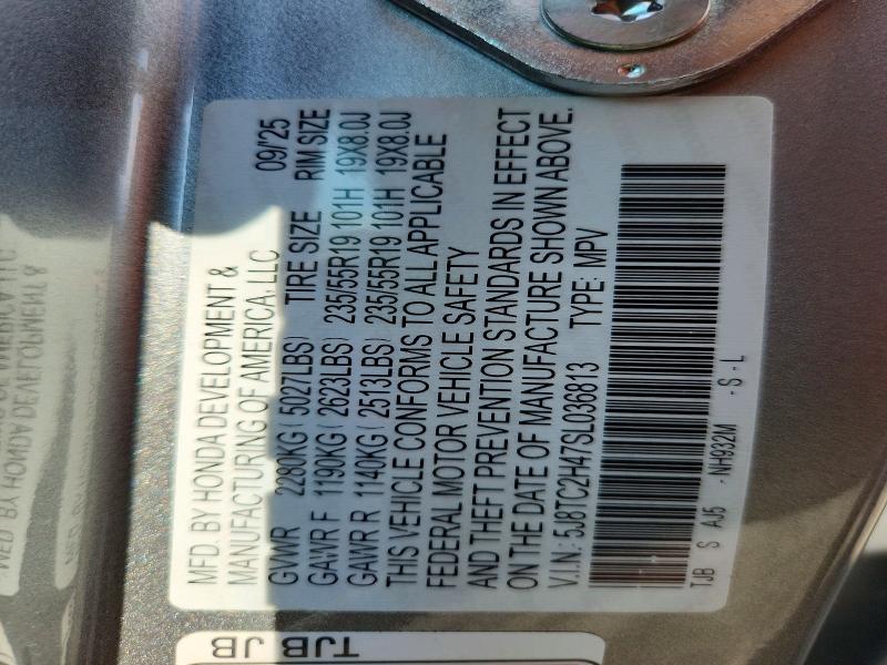 Aukcja sprzedaży 2025 Acura Rdx, vin: 5J8TC2H47SL036813, numer aukcji: 61109576