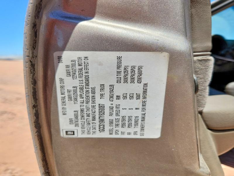 Aukcja sprzedaży 2000 Chevrolet S Truck, vin: 1GCCS19W7Y8260087, numer aukcji: 56355536