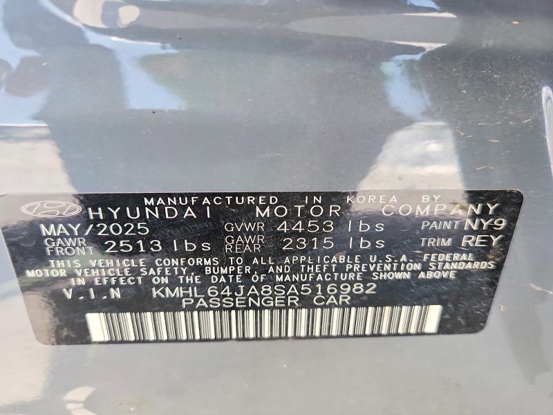 Продажа на аукционе авто 2025 Hyundai Sonata, vin: KMHL64JA8SA516982, номер лота: 59696976