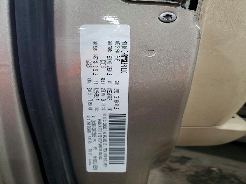 63541336 :رقم المزاد ، 2A8HR64X38R735665 vin ، 2008 Chrysler Town & Country مزاد بيع