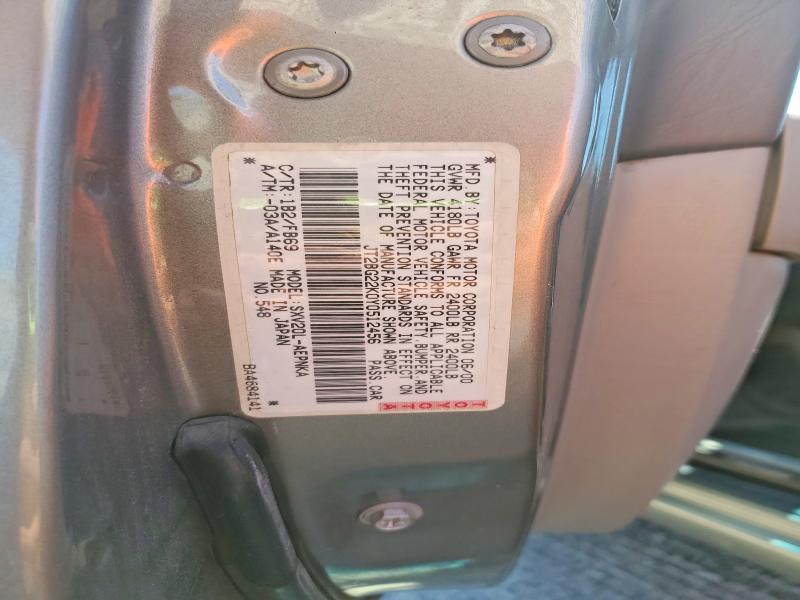 Продажа на аукционе авто 2000 Toyota Camry, vin: JT2BG22K0Y0512456, номер лота: 60034326