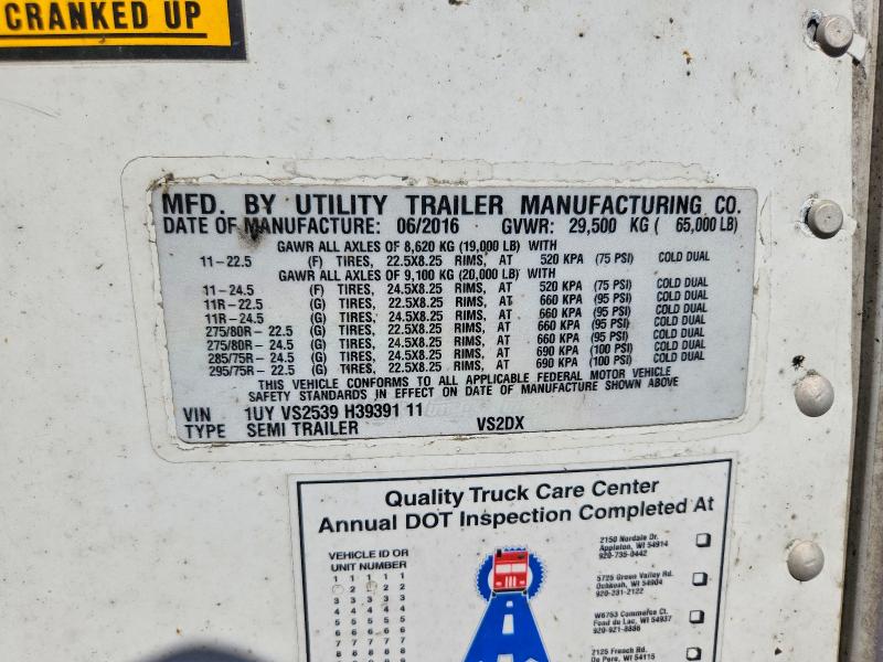 Aukcja sprzedaży 2017 Utility Trailer Manufacture Trailer, vin: 1UYVS2539H3939111, numer aukcji: 60771186