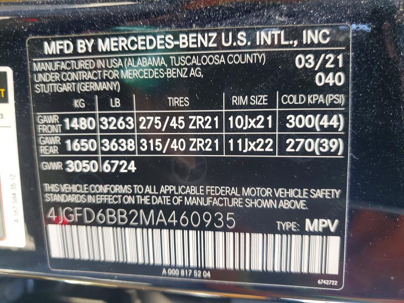 Продажа на аукционе авто 2021 Mercedes-benz Gle Coupe, vin: 4JGFD6BB2MA460935, номер лота: 60680896