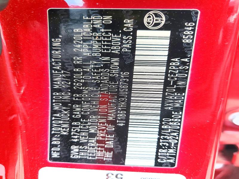 2018 Toyota Camry მანქანა იყიდება აუქციონზე, vin: 4T1B61HK9JU567316, აუქციონის ნომერი: 62170466
