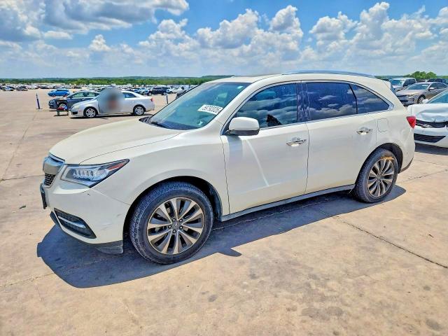 59792026 :رقم المزاد ، 5FRYD3H49GB012447 vin ، 2016 Acura Mdx مزاد بيع
