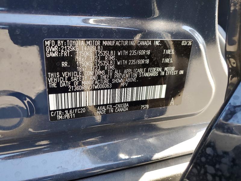 Продаж на аукціоні авто 2026 Toyota Rav4, vin: 2T36DRBV3TW006063, номер лоту: 62111066