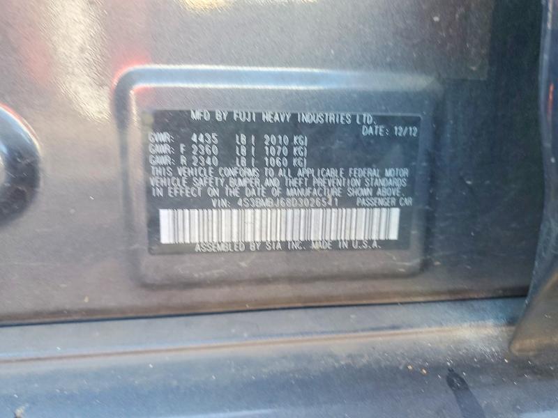 61995416 :رقم المزاد ، 4S3BMBJ68D3026541 vin ، 2013 Subaru Legacy مزاد بيع