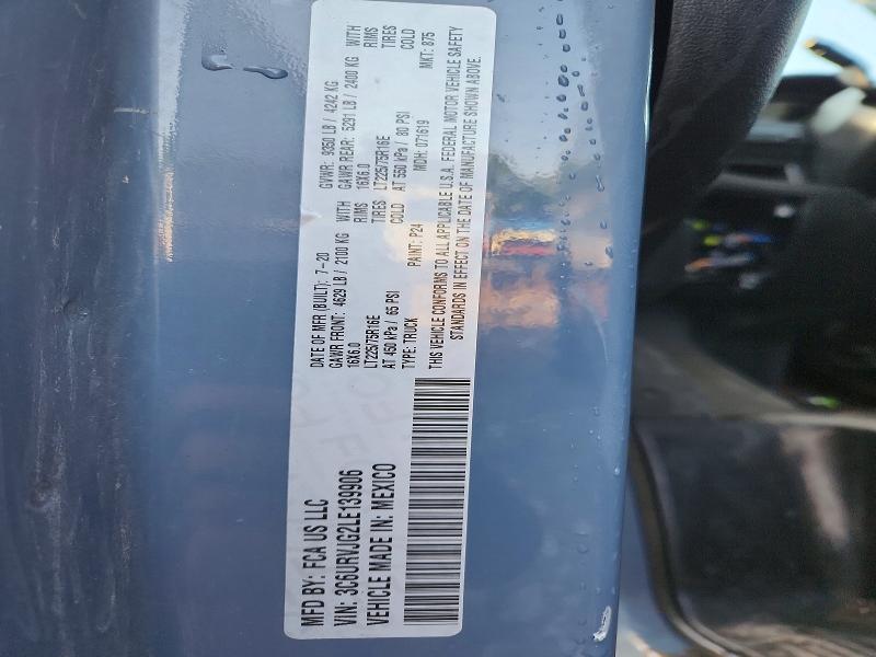 Продаж на аукціоні авто 2020 Ram Promaster 3500, vin: 3C6URVJG2LE139906, номер лоту: 61597686
