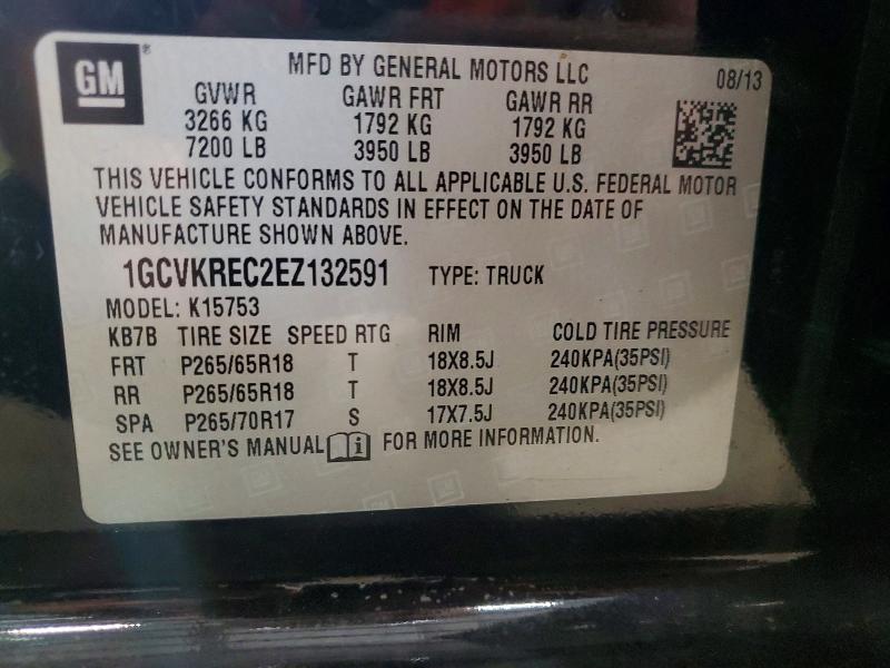 61549856 :رقم المزاد ، 1GCVKREC2EZ132591 vin ، 2014 Chevrolet Silverado مزاد بيع