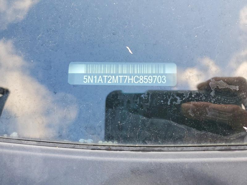 Aukcja sprzedaży 2017 Nissan Rogue, vin: 5N1AT2MT7HC859703, numer aukcji: 61189436