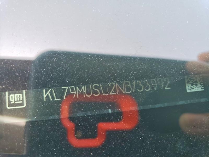 85461085 :رقم المزاد ، KL79MUSL2NB133992 vin ، 2022 Chevrolet Trailblazer مزاد بيع