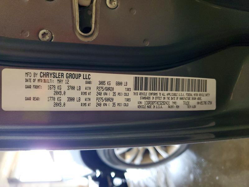Продаж на аукціоні авто 2012 Dodge Ram1500, vin: 1C6RD6MT0CS292431, номер лоту: 60420656