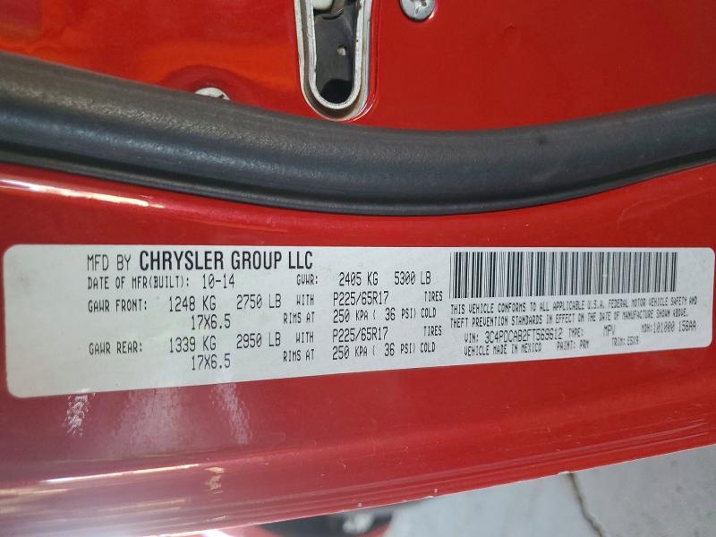 59575376 :رقم المزاد ، 3C4PDCAB2FT569612 vin ، 2015 Dodge Journey مزاد بيع