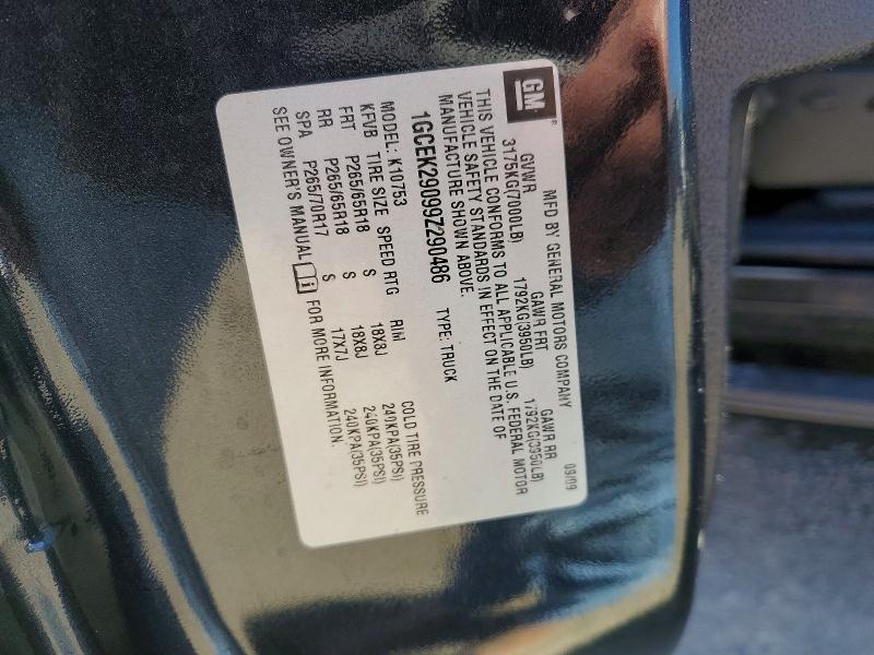 Aukcja sprzedaży 2009 Chevrolet Silverado, vin: 1GCEK29099Z290486, numer aukcji: 60454206