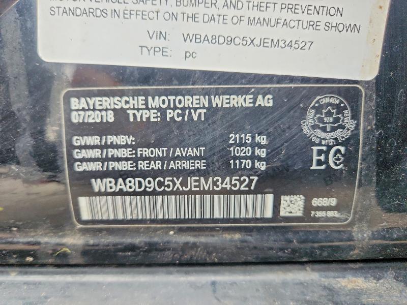 Aukcja sprzedaży 2018 Bmw 330, vin: WBA8D9C5XJEM34527, numer aukcji: 61778676