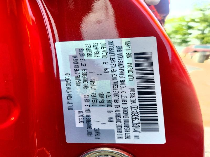 62446176 :رقم المزاد ، JM1NDAD73R0604730 vin ، 2024 Mazda Mx-5 Miata مزاد بيع