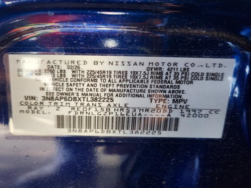 63257156 :رقم المزاد ، 3N8AP6DBXTL382225 vin ، 2026 Nissan Kicks مزاد بيع