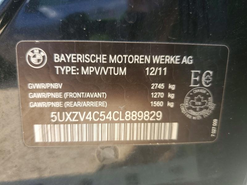 Продаж на аукціоні авто 2012 Bmw X5, vin: 5UXZV4C54CL889829, номер лоту: 61160936