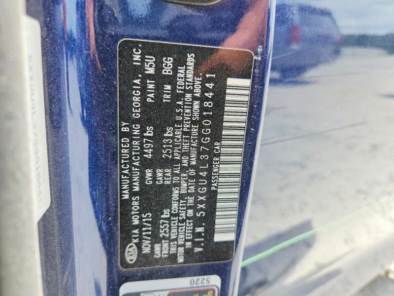 Продаж на аукціоні авто 2016 Kia Optima, vin: 5XXGU4L37GG018441, номер лоту: 62051706