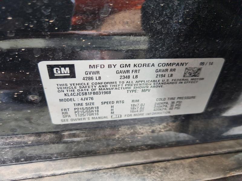 Продаж на аукціоні авто 2015 Buick Encore, vin: KL4CJCSB1FB031968, номер лоту: 62523426