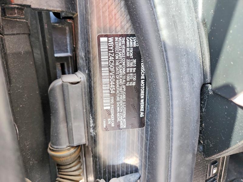 Aukcja sprzedaży 2015 Bmw I3, vin: WBY1Z4C50FV504454, numer aukcji: 59791506