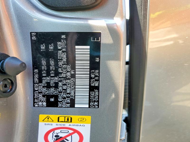 Aukcja sprzedaży 2019 Lexus Nx 300, vin: JTJBARBZ1K2197528, numer aukcji: 53456876