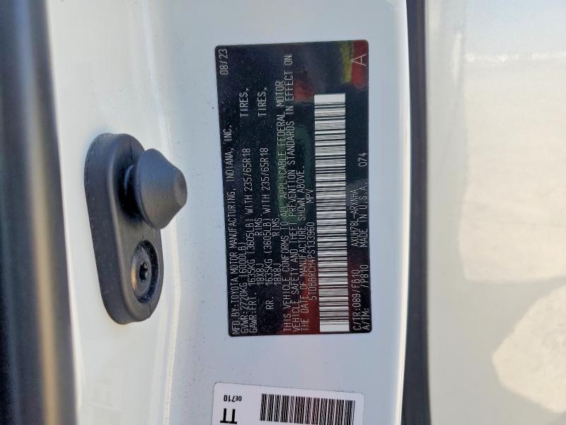 Продажа на аукционе авто 2023 Toyota Highlander, vin: 5TDBBRCH4PS133960, номер лота: 60826686