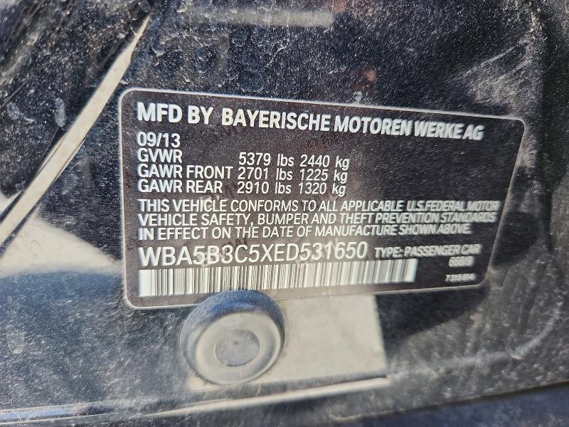 Aukcja sprzedaży 2014 Bmw 535, vin: WBA5B3C5XED531650, numer aukcji: 63122036