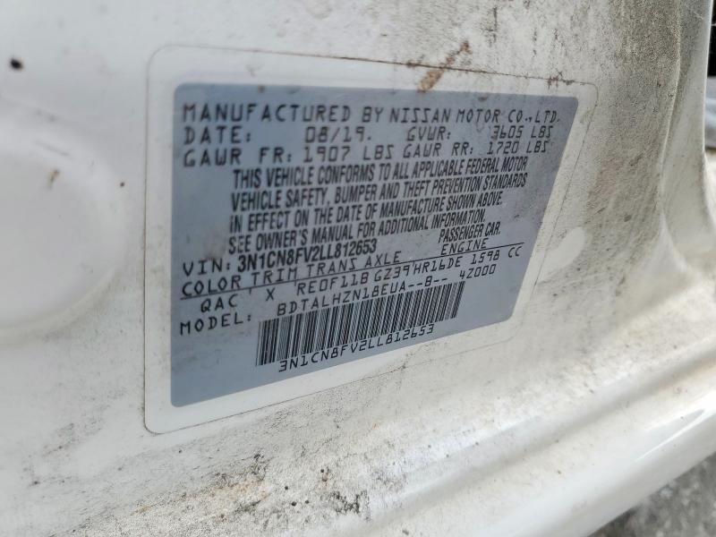 Продажа на аукционе авто 2020 Nissan Versa, vin: 3N1CN8FV2LL812653, номер лота: 63348876