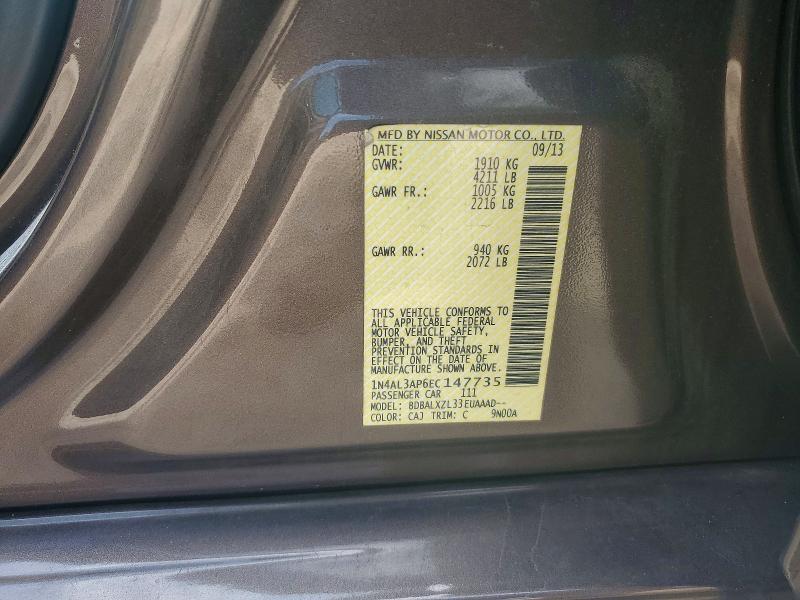 Aukcja sprzedaży 2014 Nissan Altima, vin: 1N4AL3AP6EC147735, numer aukcji: 63138416