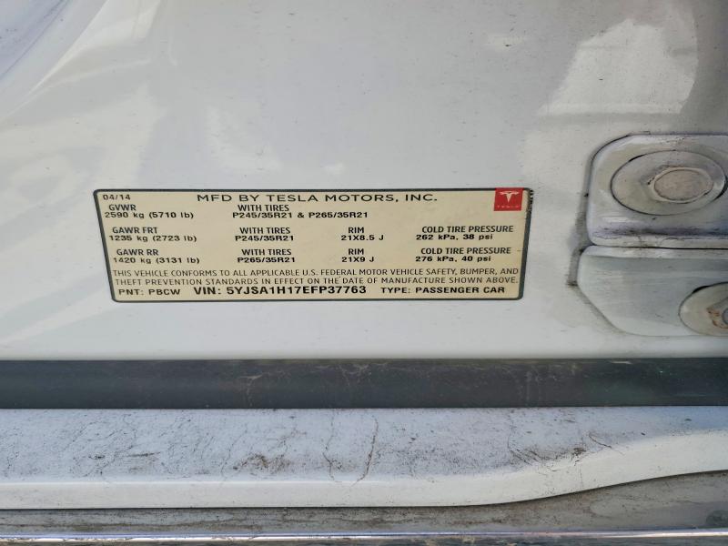 Продажа на аукционе авто 2014 Tesla Model S, vin: 5YJSA1H17EFP37763, номер лота: 59385736