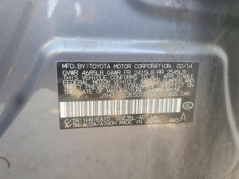 Продажа на аукционе авто 2014 Lexus Is, vin: JTHCF1D22E5011314, номер лота: 59333456