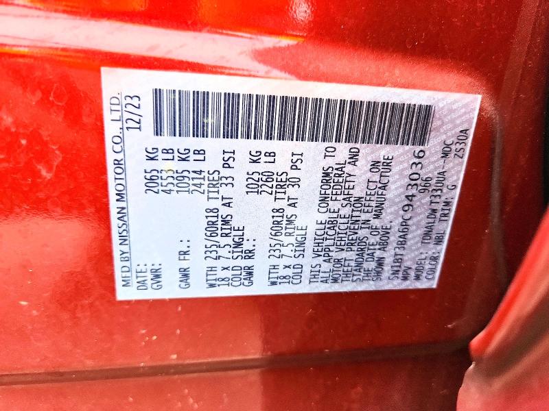 Продажа на аукционе авто 2023 Nissan Rogue, vin: 5N1BT3BA6PC943036, номер лота: 62649756