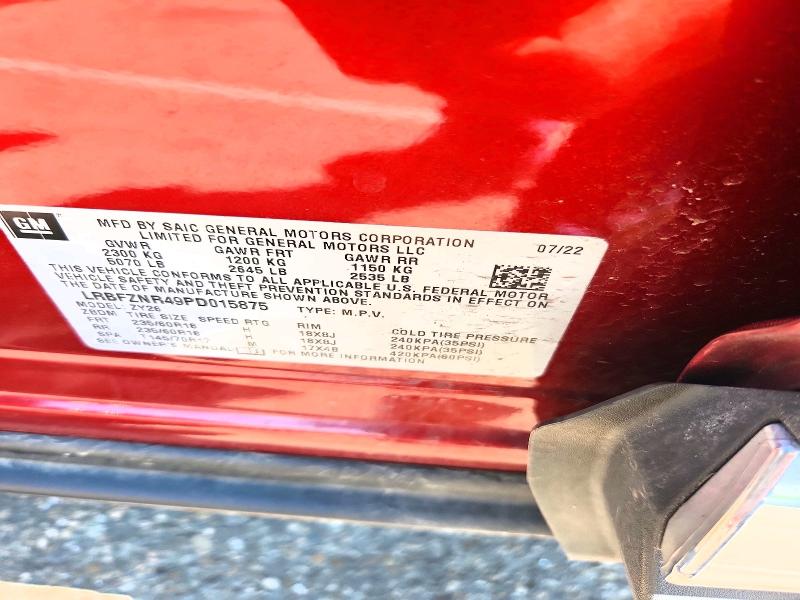 2023 Buick Envision მანქანა იყიდება აუქციონზე, vin: LRBFZNR49PD015875, აუქციონის ნომერი: 60942626