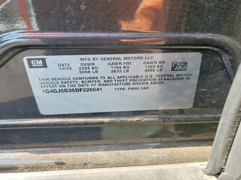 Продаж на аукціоні авто 2013 Buick Lacrosse, vin: 1G4GJ5G35DF226641, номер лоту: 61951896